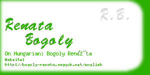 renata bogoly business card